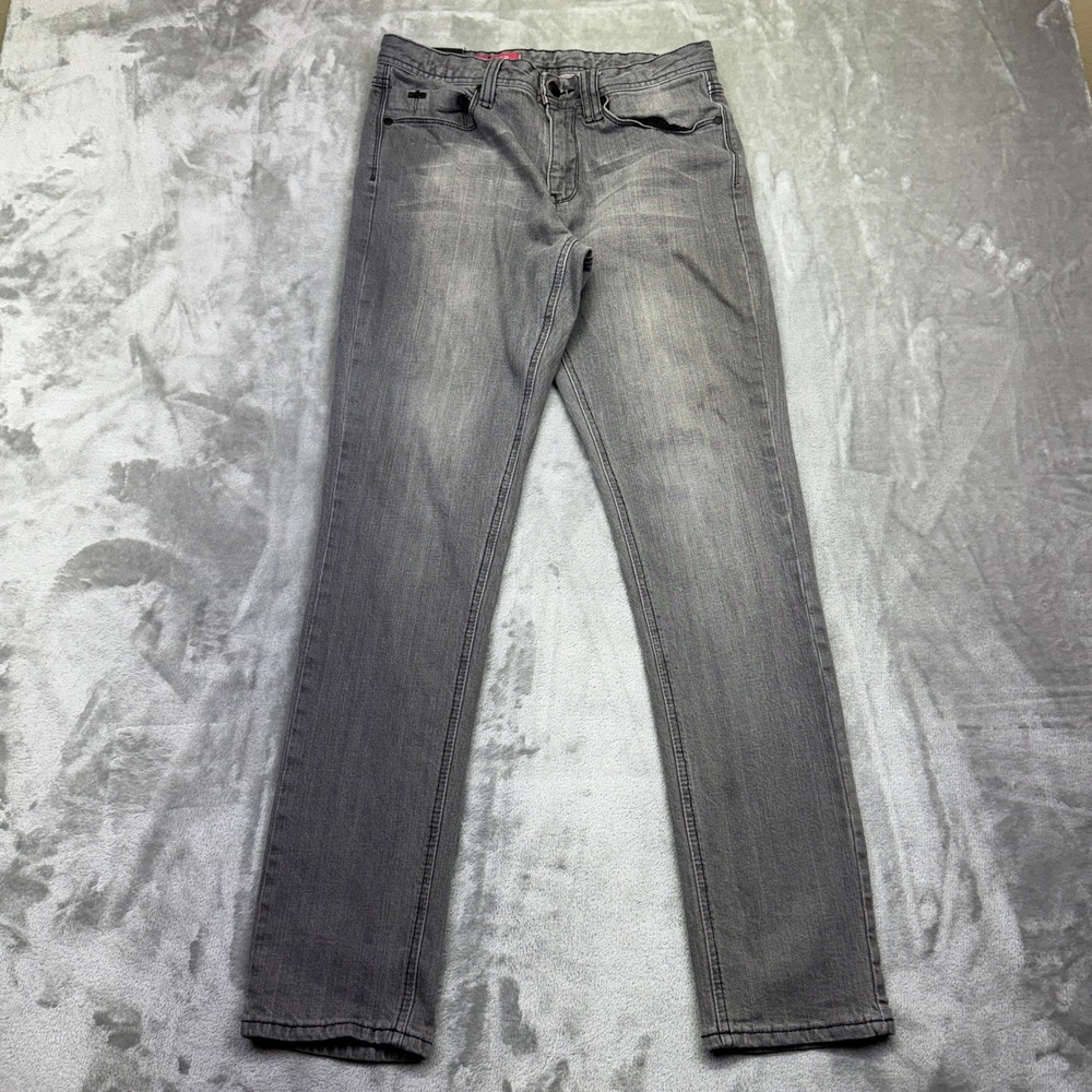 Empyre‎ Revolver Mens Gray Wash Slim Fit Jeans Sz 30 Fits 29" Cotton Blend Denim